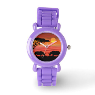 Montre La Cute Rhinoceros au Serengeti