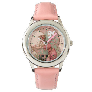 MONTRE LA DAME DE LA MOON DES FLOWERS DANS LE MONOGRAME R