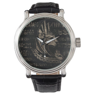 Montre La déesse égyptienne du Bastet - L'or vintage su