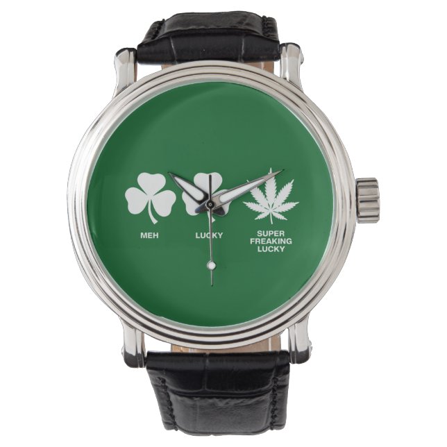 Montre La fête drôle de Saint-Patrick pour les gars  (devant)