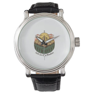 Montre La foi peut déplacer les montagnes Vintage Mountai