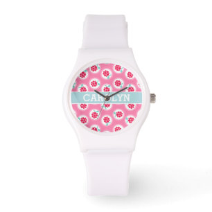 Montre La framboise rose girly mignonne modèle le