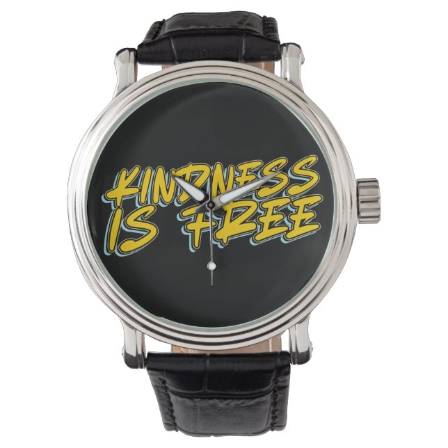 MONTRE LA GENTILLESSE EST LIBRE (devant)