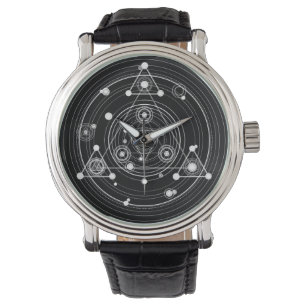Montre La géométrie sacrée de style occulte foncé