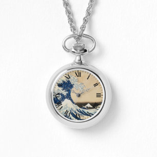 Montre La Grande Vague au large de Kanagawa par Hokusai