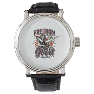 Montre La liberté est belle Patriotique Vintage Aigle