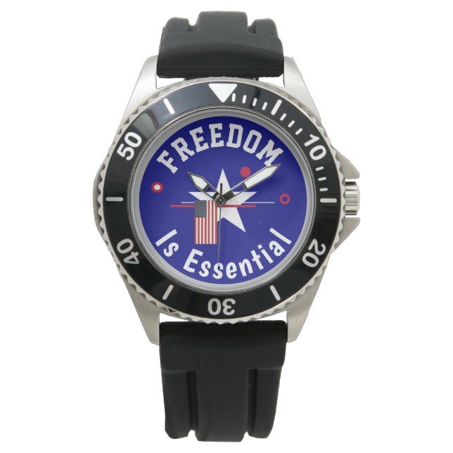 Montre La liberté est essentielle  regardez (devant)