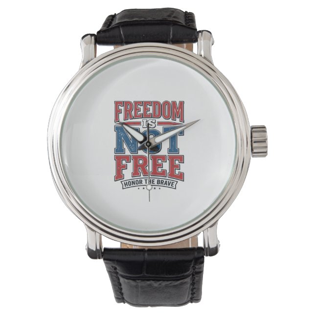 Montre La liberté n'est pas gratuite conception de chemis (devant)
