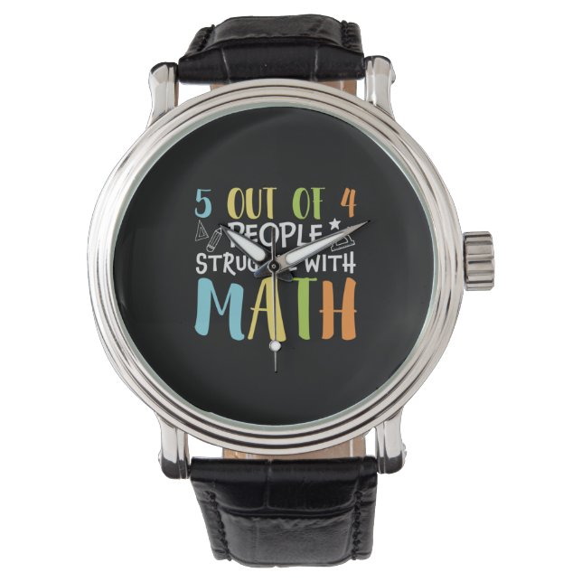 Montre La lutte des professeurs de mathématiques avec les (devant)