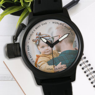 Montre La meilleure photo de papa du monde