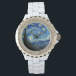 Montre La nuit étoilée (1889) par Vincent Van Gogh<br><div class="desc">Célèbres peintres de tous les temps</div>