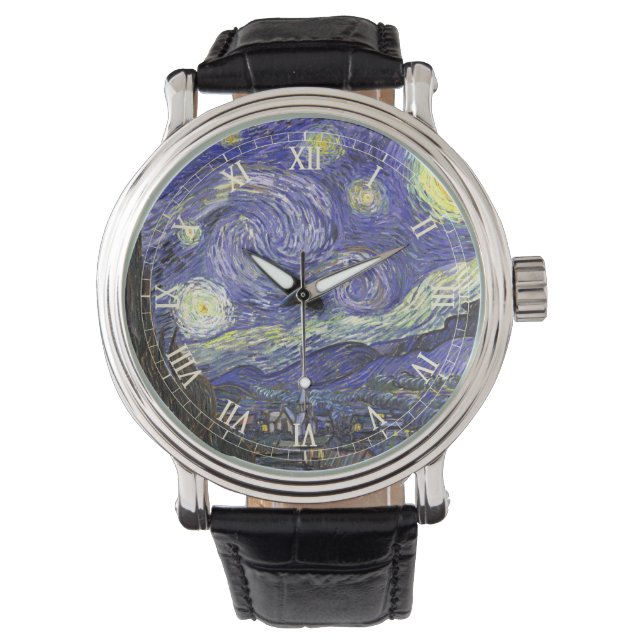 Montre La Nuit étoilée de Vincent van Gogh (devant)