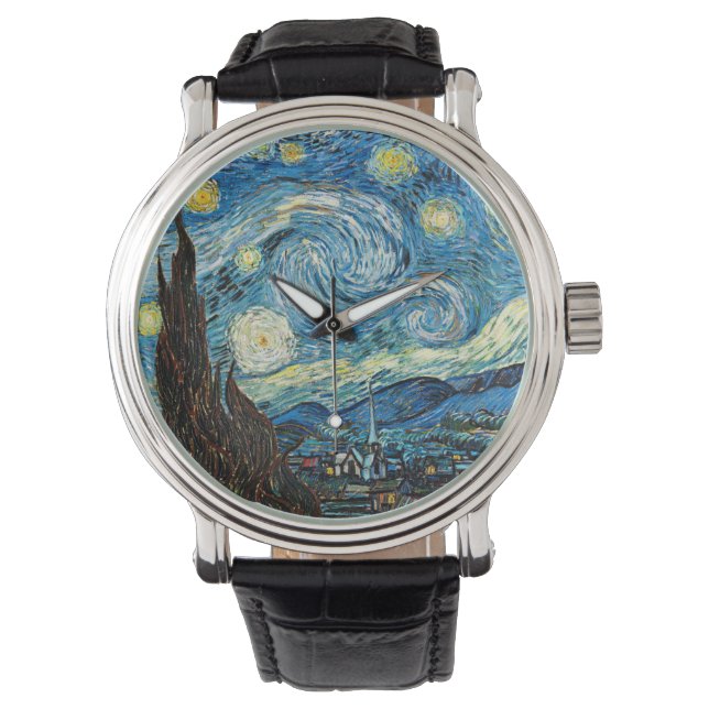 Montre La nuit étoilée de Vincent Van Gogh (devant)
