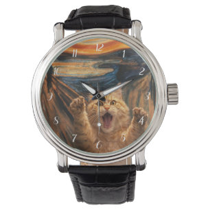 Montre La parodie d'art du chat dans Le Cri