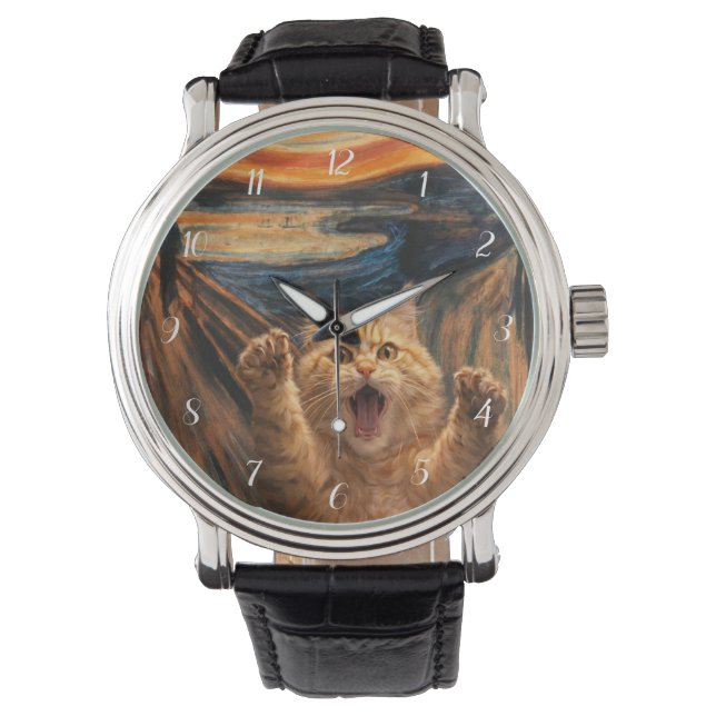 Montre La parodie d'art du chat dans Le Cri               (devant)