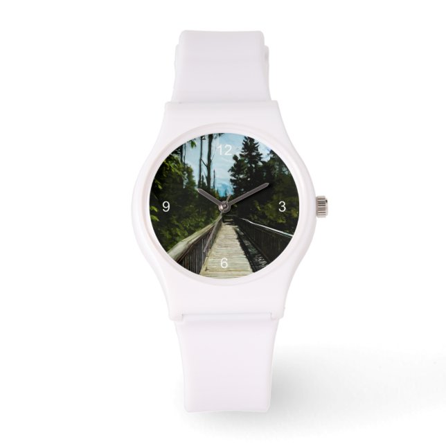 Montre La passerelle au-dessus du canyon canadien (Recto)