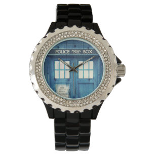 Montre La police vintage téléphone la cabine téléphon