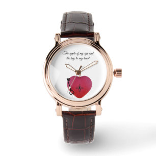 Montre La pomme de mon oeil et la clé de mon coeur
