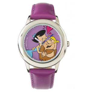 Montre La prise de bec de baiser des Flintstones Betty