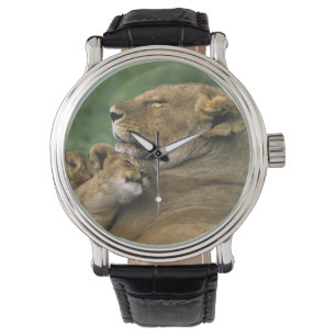 Montre La Tanzanie, cratère de Ngorongoro. Mère africai