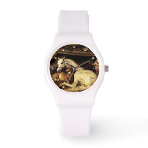 MONTRE LA TENTE ARABE AVEC CHEVAUX ET AUTRES ANIMAUX