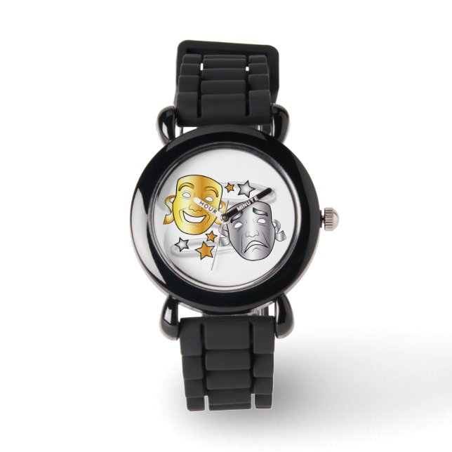 Montre La tragédie de la comédie Masques dramatiques (Recto)