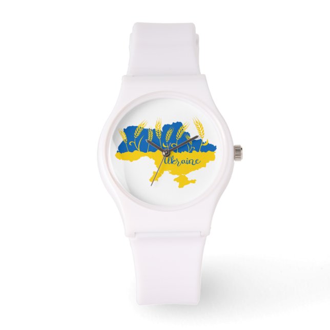 Montre La typographie ukrainienne et l'oreille au blé sur (Recto)