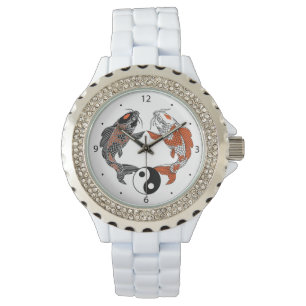 Montre la vie, c' est l' équilibre. Poisson de carpe koi