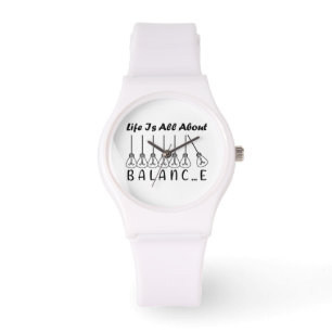 Montre La vie, c'est l'équilibre de l'inspiration de moti