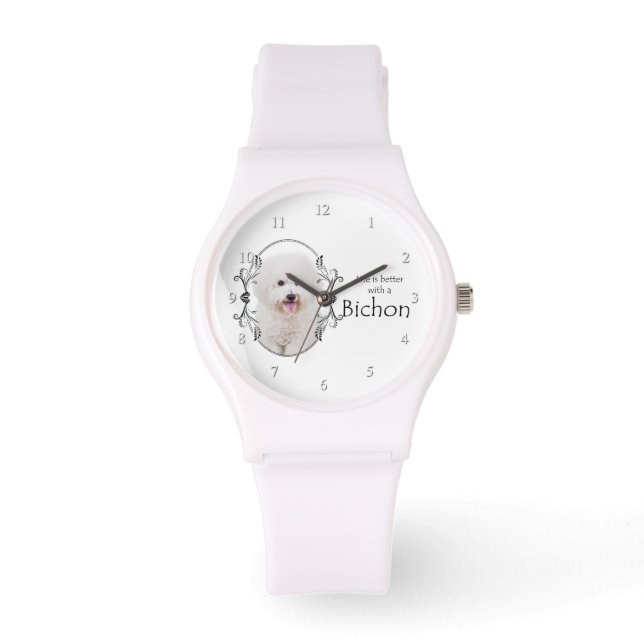 Montre La vie est meilleure Bichon Watch (Recto)