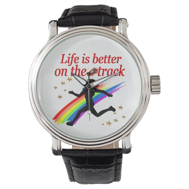 MONTRE LA VIE EST MEILLEURE SUR LA PISTE DE CONCEPTION (devant)