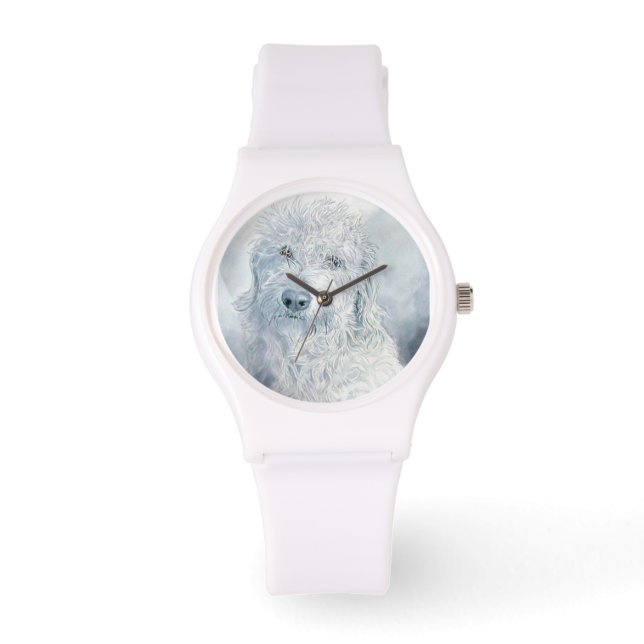 Montre Labradoodle blanc (Recto)