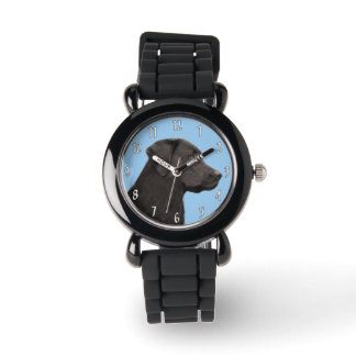 Montre Labrador Retriever Black Peinture Original Chien A
