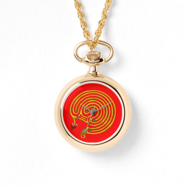 Montre LABYRINTHE HYPER, rouge (Recto)