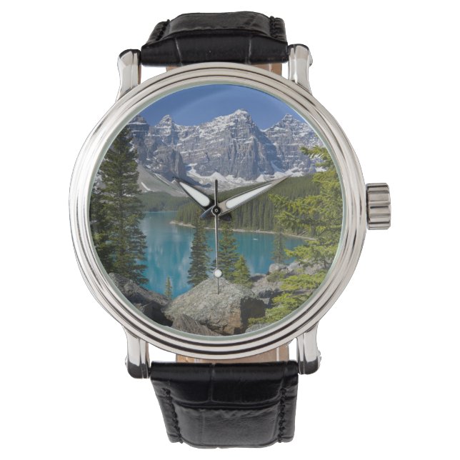 Montre Lac Moraine, Rocheuses canadiennes, Alberta, Canad (devant)