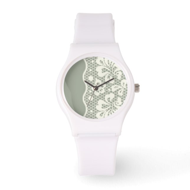 Montre Lace pattern, flower vintage (Recto)
