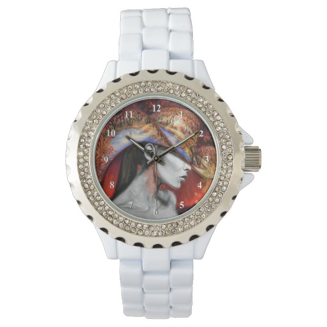 Montre Lady Automne - Peinture (devant)