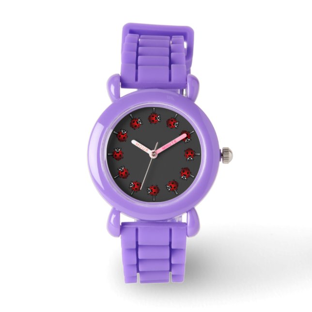 Montre Ladybug Watch mignonne Ladybird Wrist Watch Bug Gi (Recto)