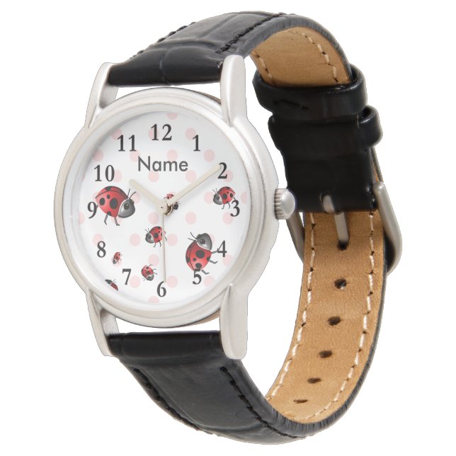 Montre Ladybugs et Wrist Watch Pois (Incliné)