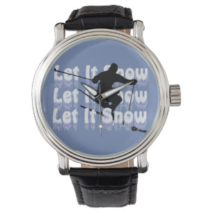 Montre Laissez lui neiger skieur