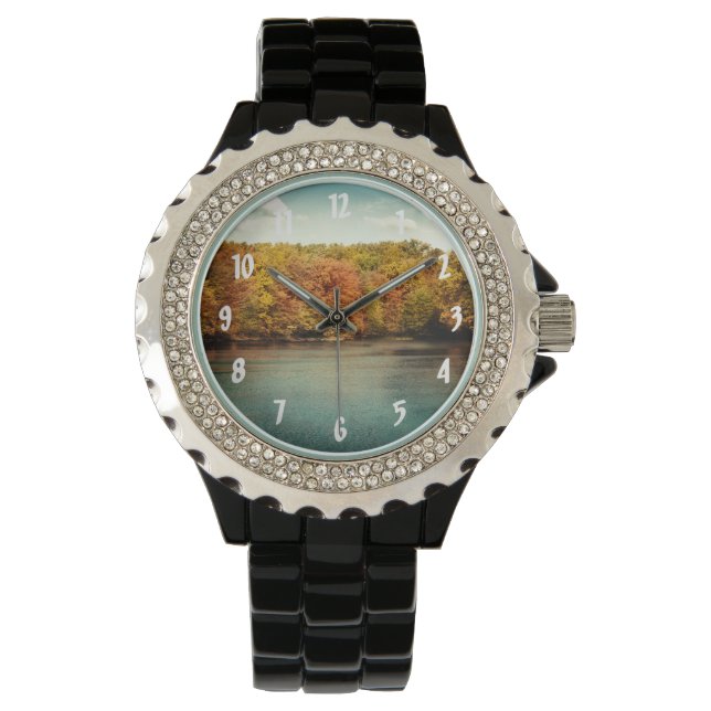 Montre Lake Forest Trees Water Wrist Watch (devant)