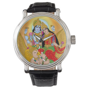 Montre Lakshmi Narayan Horloge – Décoration murale divine