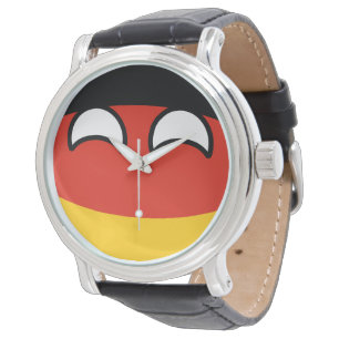Montre L'Allemagne Geeky tendante drôle Countryball