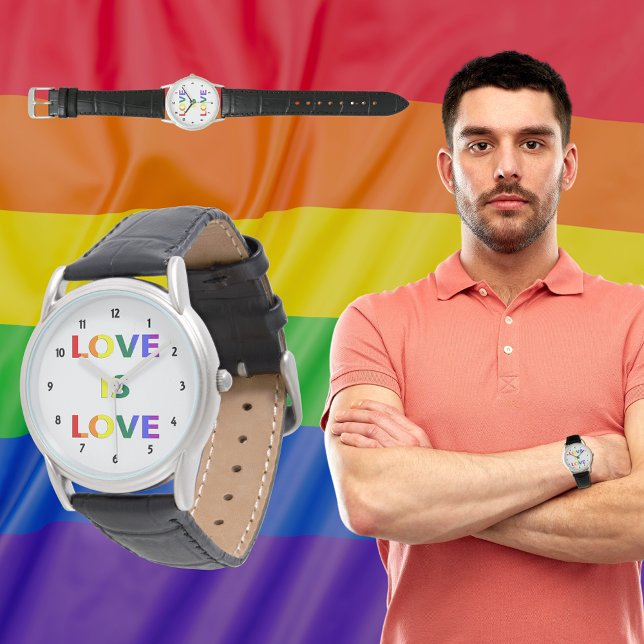 Montre L'amour est l'amour, la fierté LGBT (Love is Love LGBT Pride Watch)