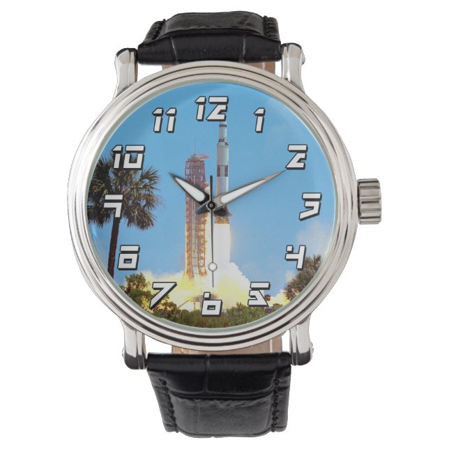 Montre Lancement de la fusée Saturn V de la NASA Apollo 1 (devant)