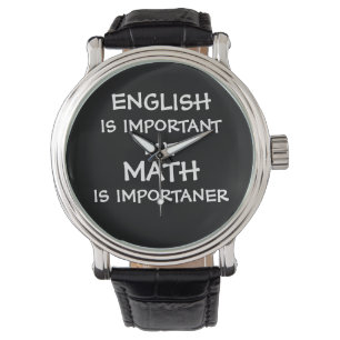 Montre L'anglais est important, mais les mathématiques so