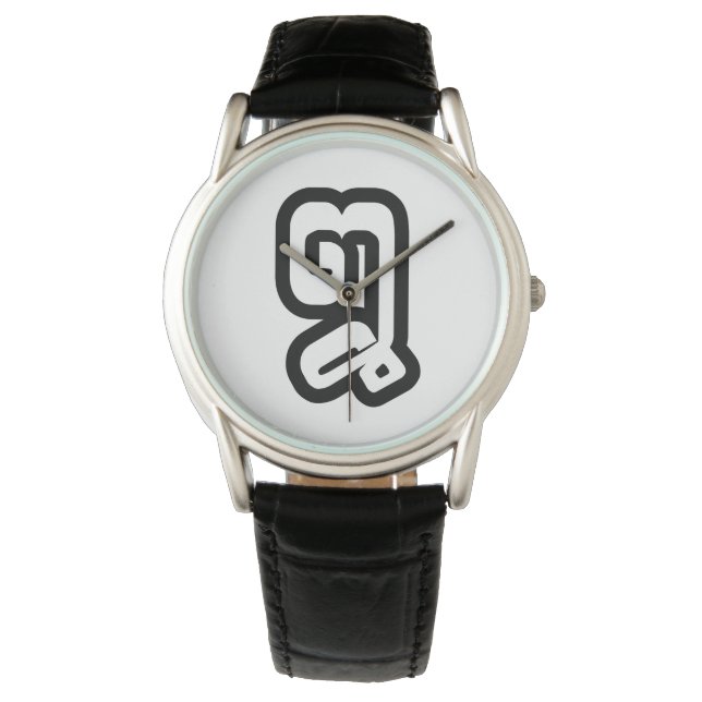 Montre Lao / Laos Numéro Huit / 8 / ໘ (Mauvais/Peuple) La (devant)