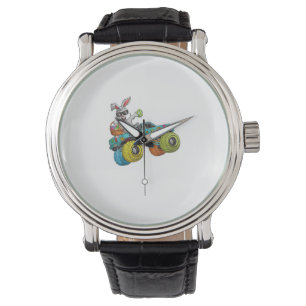 Montre Lapin Dabbing Joyeuses Pâques Amoureux de Monster