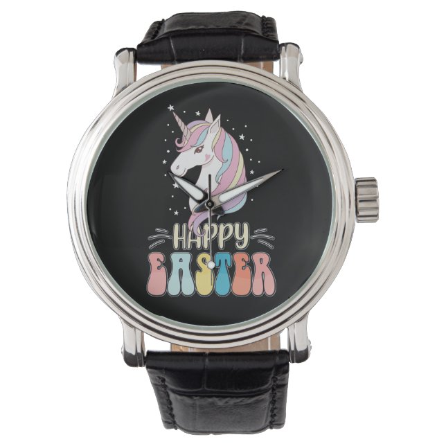 Montre Lapin de Pâques Licorne Œufs de Lapin (devant)