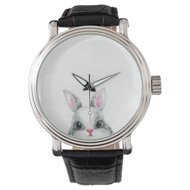 Montre lapin mignon (devant)